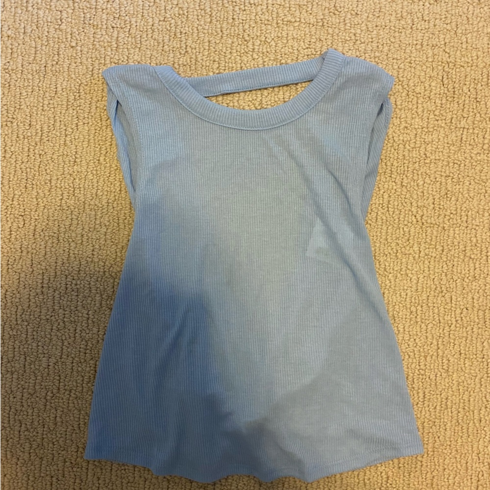 light blue nike tank